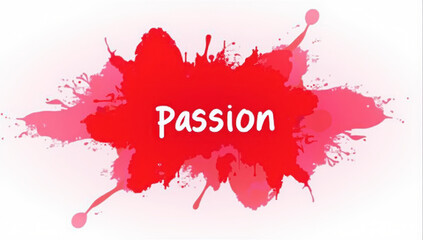 Obraz premium Passion red paint splash abstract background creative energy motivation inspiration bold artistic expression modern design emotional impact vibrant color dynamic art