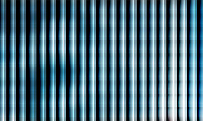 Abstract futuristic background with glowing blue vertical lines and a digital light effect