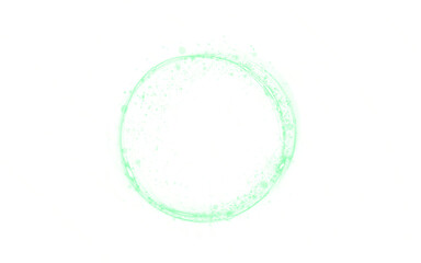 Green circular splash overlay with vibrant texture and soft edges, ideal for creative design projects, presentations, or artistic backgrounds with copy space