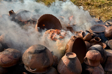 the firing process of clay pottery in Huancas brings earth to life. Each vessel, shaped by ancestral hands, hardens in the heat, transforming into a timeless symbol of tradition, resilience, and cultu