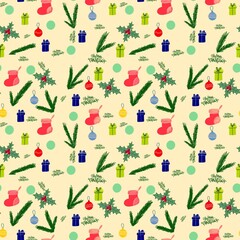 Seamless Christmas background for paper