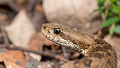 Fototapeta premium Close-up of a snake's head