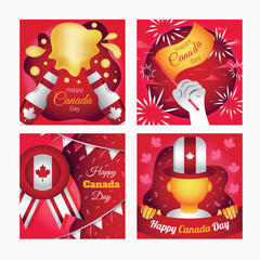 Canada Day Festivity Card