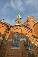 Obraz premium Close up view of St. Joseph Church, Krakow, Poland