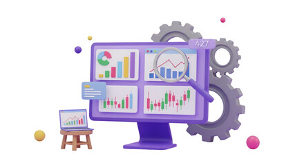 3D Data Analysis and Business Intelligence Visualization