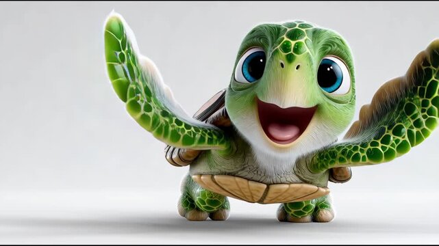 The cartoon turtle.