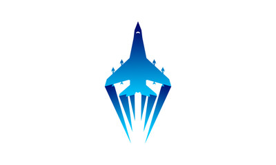 Fast jet plane design vector