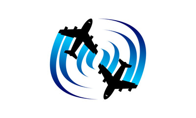 Airplanes travel icon design vector