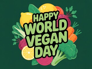 Celebrate world vegan day with a vibrant bouquet of fresh fruits and vegetables