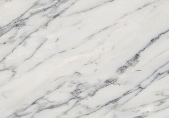 Luxurious white marble texture background with soft grey diagonal veining for sophisticated interior design