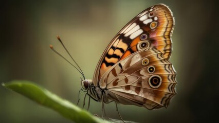 Close-up of a butterfly perched on a leaf (1)