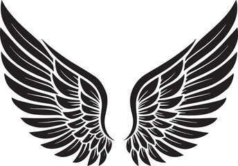 black and white wings