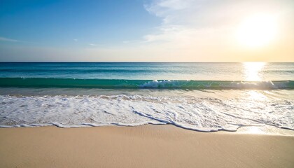 Obraz premium Beautiful beach sunset scene