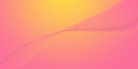 Abstract illustration background of curve in a orange pink gradient.