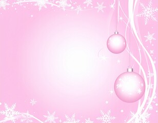 christmas background with snowflakes