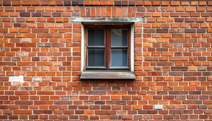 Brick wall with a window