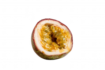 half passion fruit