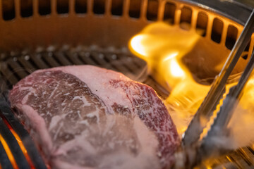 Grilling Wagyu Steak