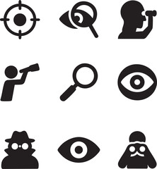 Surveillance and Detection Icons