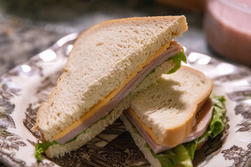 Turkey and Cheese Keto Sandwich