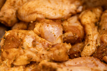 Seasoned Raw Chicken Wings