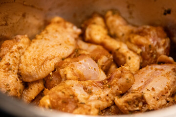 Seasoned Raw Chicken Wings