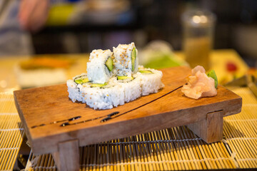 Avocado Roll with Sesame Seeds
