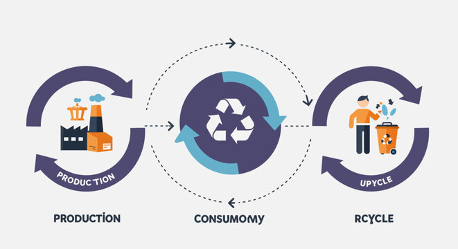 Unlock Sustainable Growth: Circular Economy Infographic for Corporate Strategy & ESG Reporting