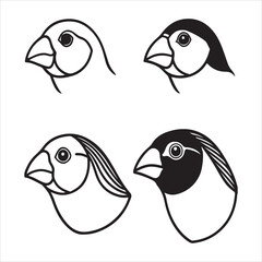 A Brilliant and Vibrant Gouldian Finch, an Exotic Avian Creature with Stunning Plumage, a Colorful Bird of the Erythrura Gouldiae Species Displaying Nature's Art