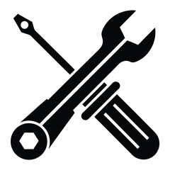 Minimalist Stylized Graphic Icon of Interlocking S Letters