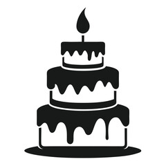 Minimalist Two Tiered Design Illustration