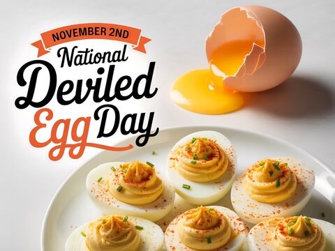 Celebrate national deviled egg day with a delicious plate of homemade deviled eggs