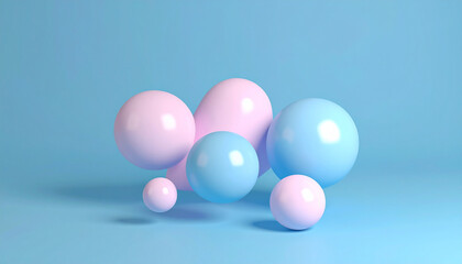 Abstract fluid, pastel, flowing shapes: Pastel fluid abstract form evokes dreamlike feeling, and lines are high end, creating sense of peace