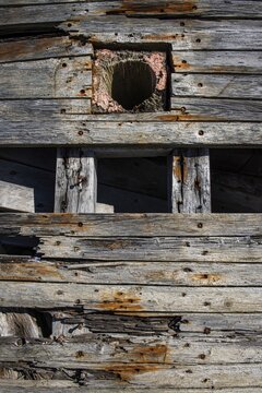 Wreck near the harbour, Stanley, Falkland Islands, Great Britain, South Atlantic