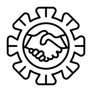 CRM Hand Shake Icon