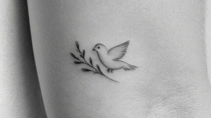 Small dove tattoo design