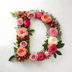 wreath of red roses