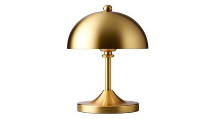 A sleek and sophisticated brass table lamp featuring a dome-shaped shade and a minimalist, elegant design that creates a warm, luminous ambiance.