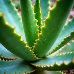 Close up of prickly green succulent plants