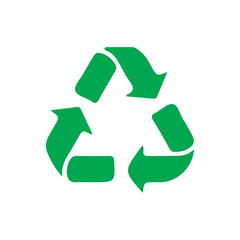 Obraz premium recycle symbol on white background