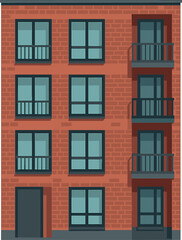 Au&szlig;enansicht eines zeitgem&auml;&szlig;en Wohnhauses in Hamburg, Deutschland