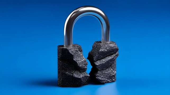 A sturdy, closed metal lock in a dark color, representing security, protection, and restricted access to a private or controlled area.