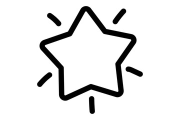 星のシンプルな手描きイラスト09