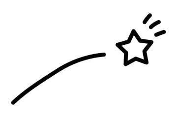 星のシンプルな手描きイラスト15