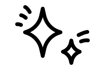 星のシンプルな手描きイラスト03