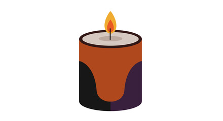 Cartoon ghost illustration in flat vector design for Halloween  