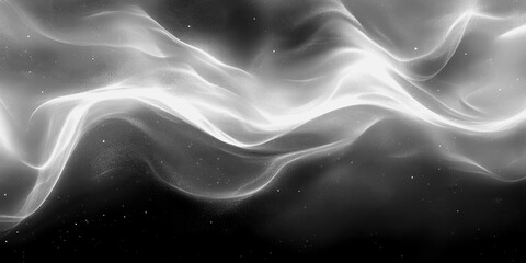 Gentle wisps of smoke flow through a dark background
