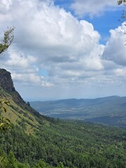 mountain landscape with blue sky