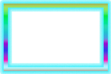 Colorful Neon Gradient Abstract Frame
