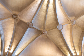 Plafond dans le Château de Chenonceau dans le Val de Loire - France - Europe